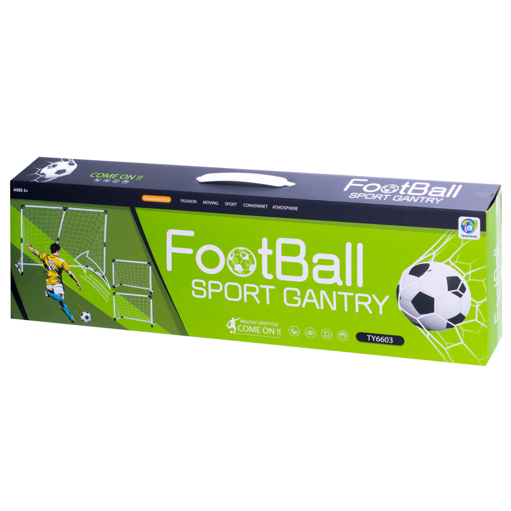 Bērnu futbola vārti 2in1 143x110x70cm