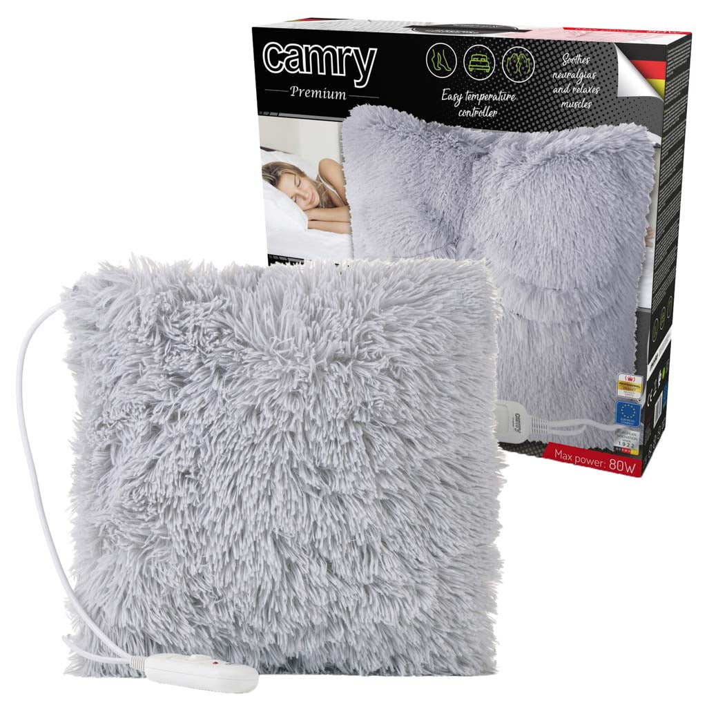 Camry CR 7428 Elektriskais sildošais spilvens 2 temperatūras līmeņi tālvadības pults 38x38cm 80W
