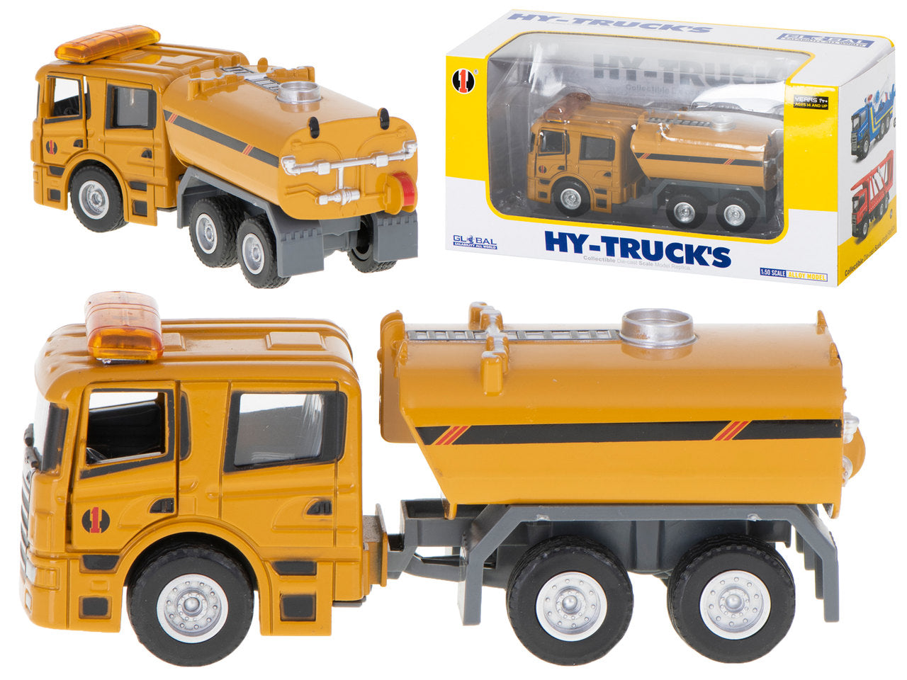 Cisternu automašīnas metāla modelis 1:50 HY-TRUCK's
