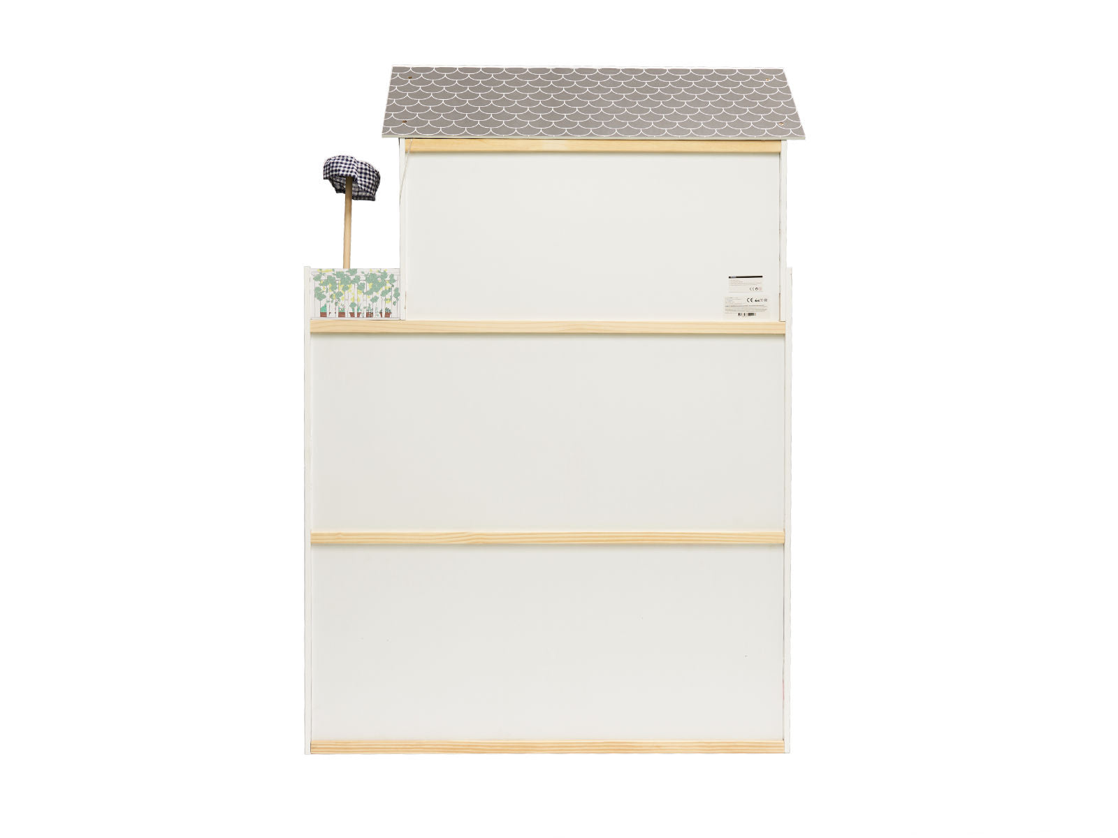 Koka leļļu māja MDF + mēbeles 122cm XXL LED