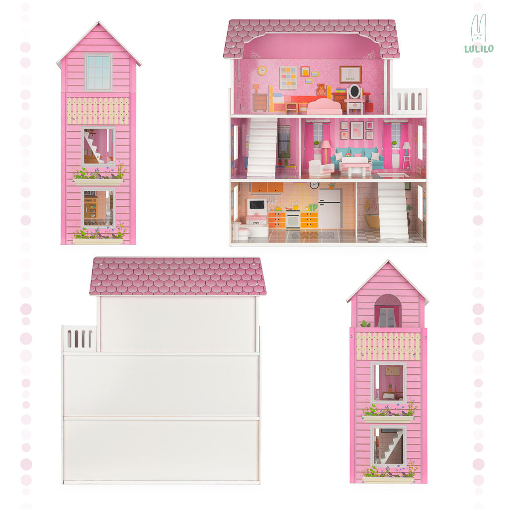 LULILO Trikito 70cm koka leļļu māja