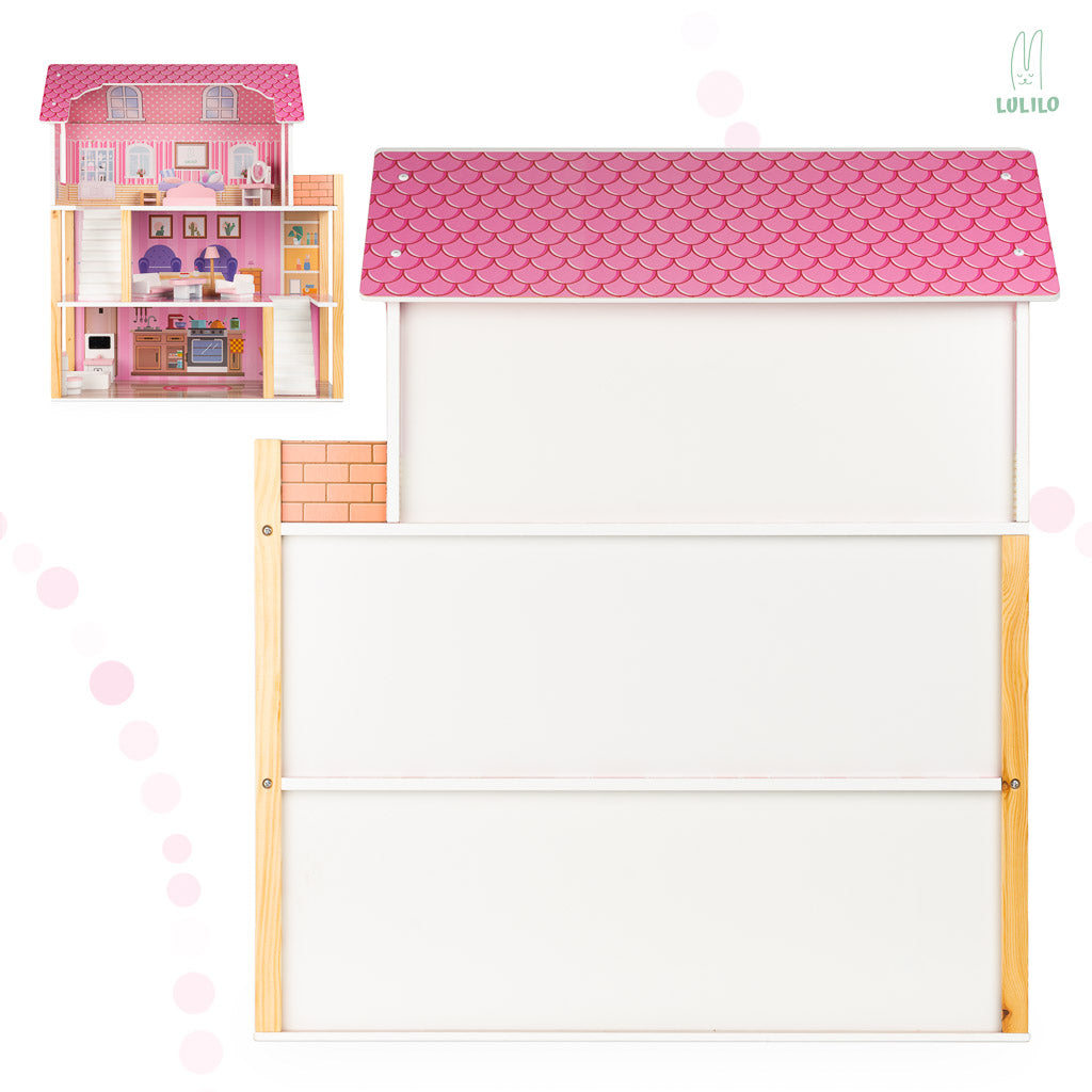 LULILO Tulipo 70cm koka leļļu māja