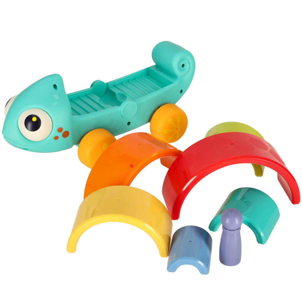 Hameleons sorter montessori puzzle bloki vilkšanai