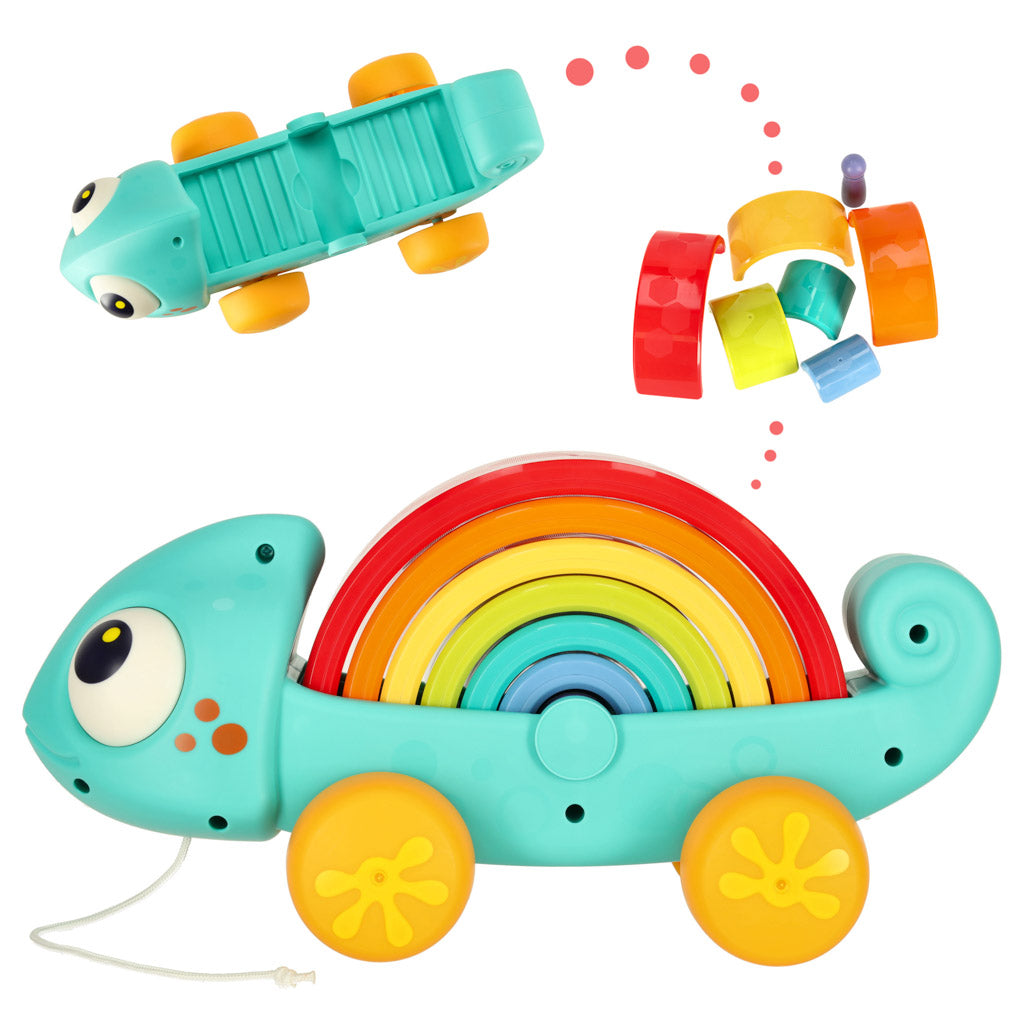 Hameleons sorter montessori puzzle bloki vilkšanai