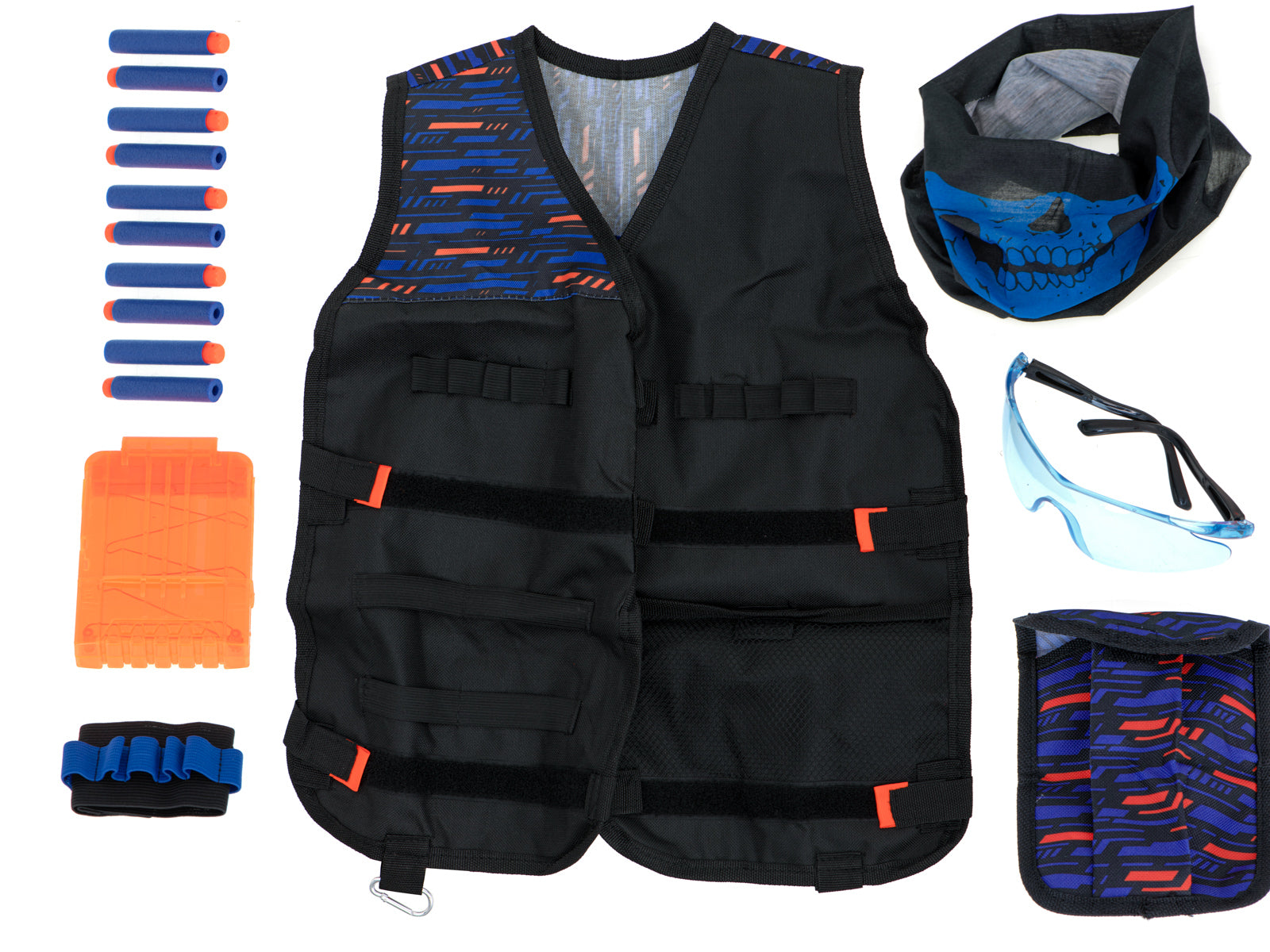 Taktiskā veste Nerf 2 palaidēja piederumiem + aprīkojums