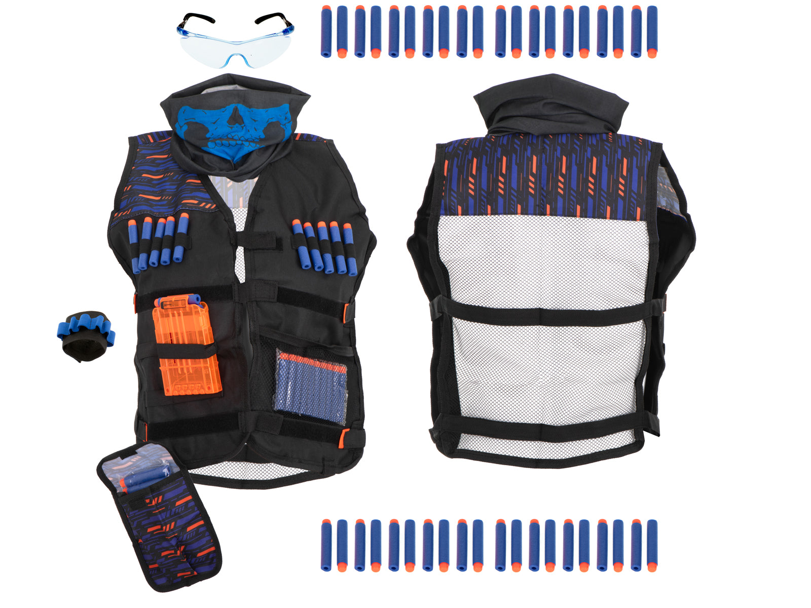 Taktiskā veste Nerf 2 palaidēja piederumiem + aprīkojums