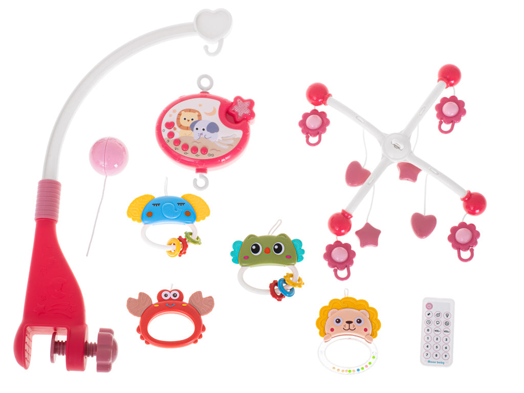 Lullaby zvaigžņu dizaina karuselis rozā + tālvadības pults
