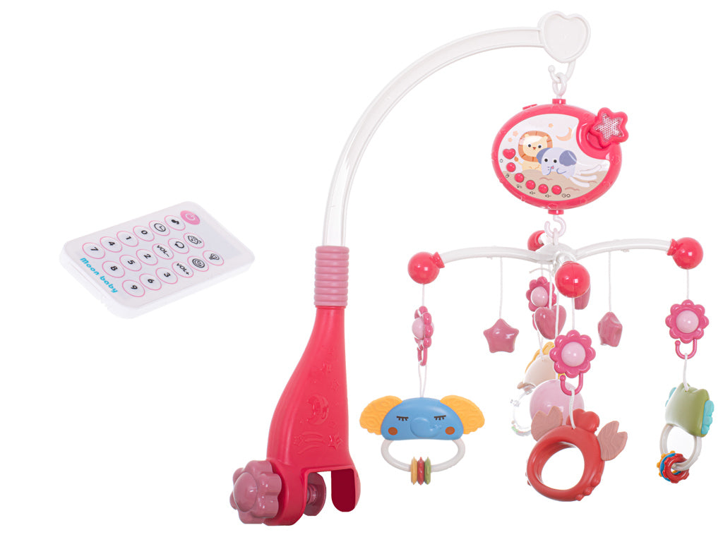 Lullaby zvaigžņu dizaina karuselis rozā + tālvadības pults