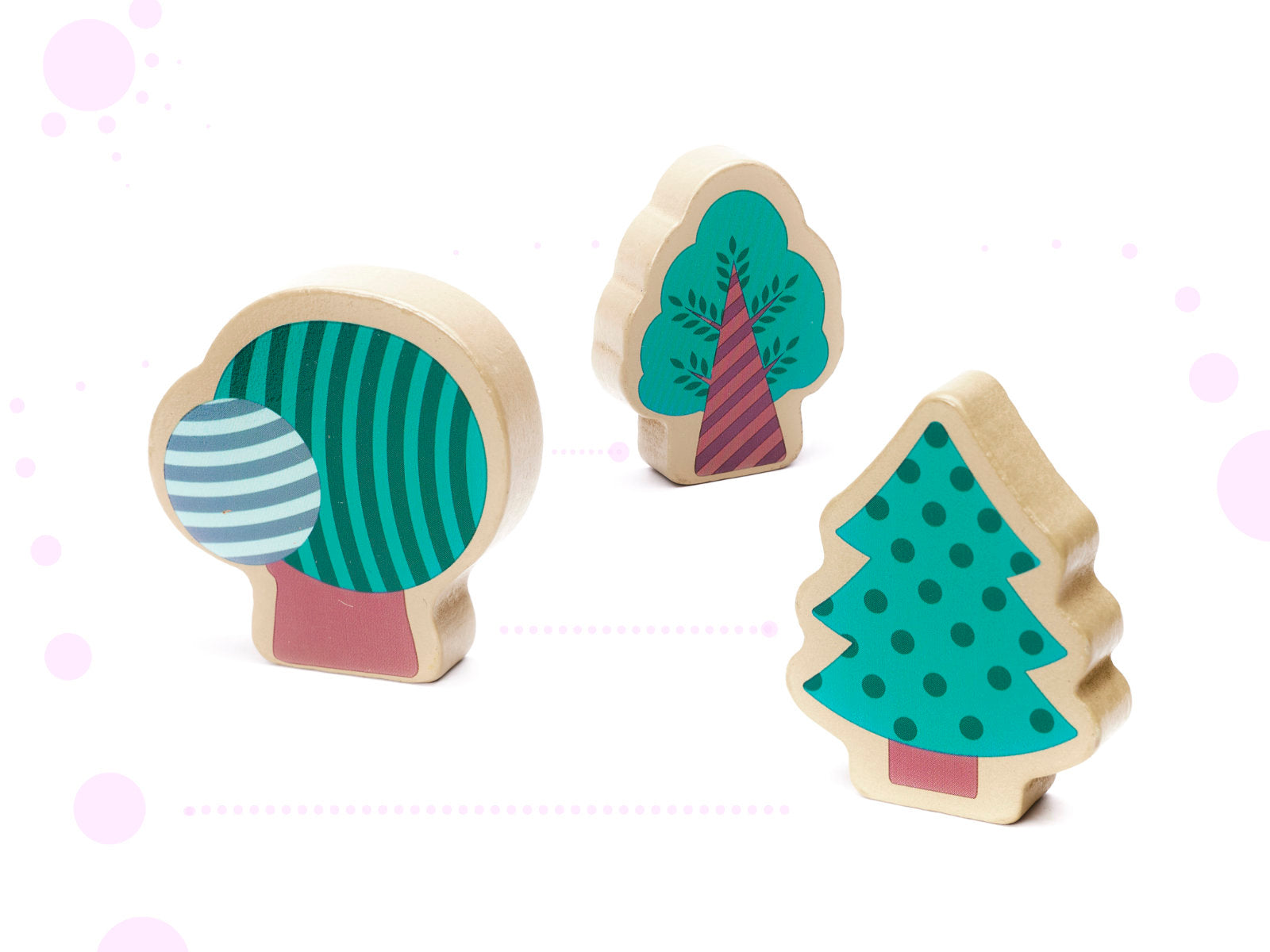 Izglītojoša koka klucīšu sacīkšu trase 160el.