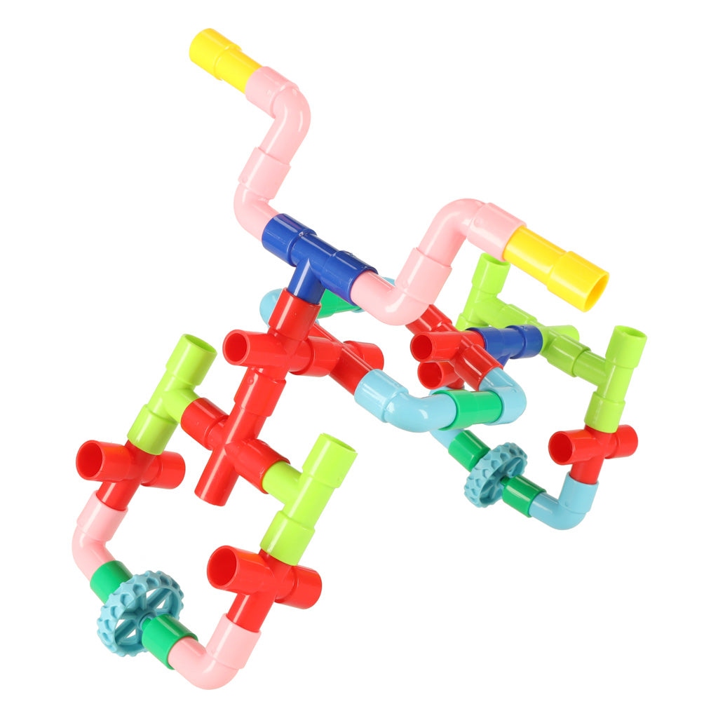 Izglītojoši konstruktori - Ūdens caurules ar piederumiem 170el