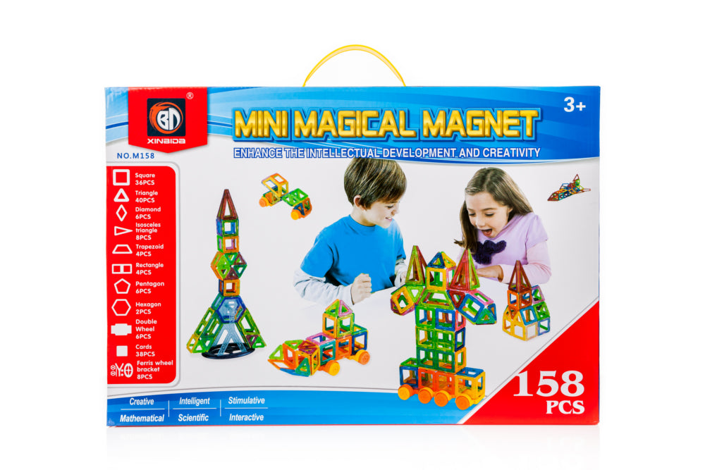 Magical magnētu komplekts bērniem 158 vienības