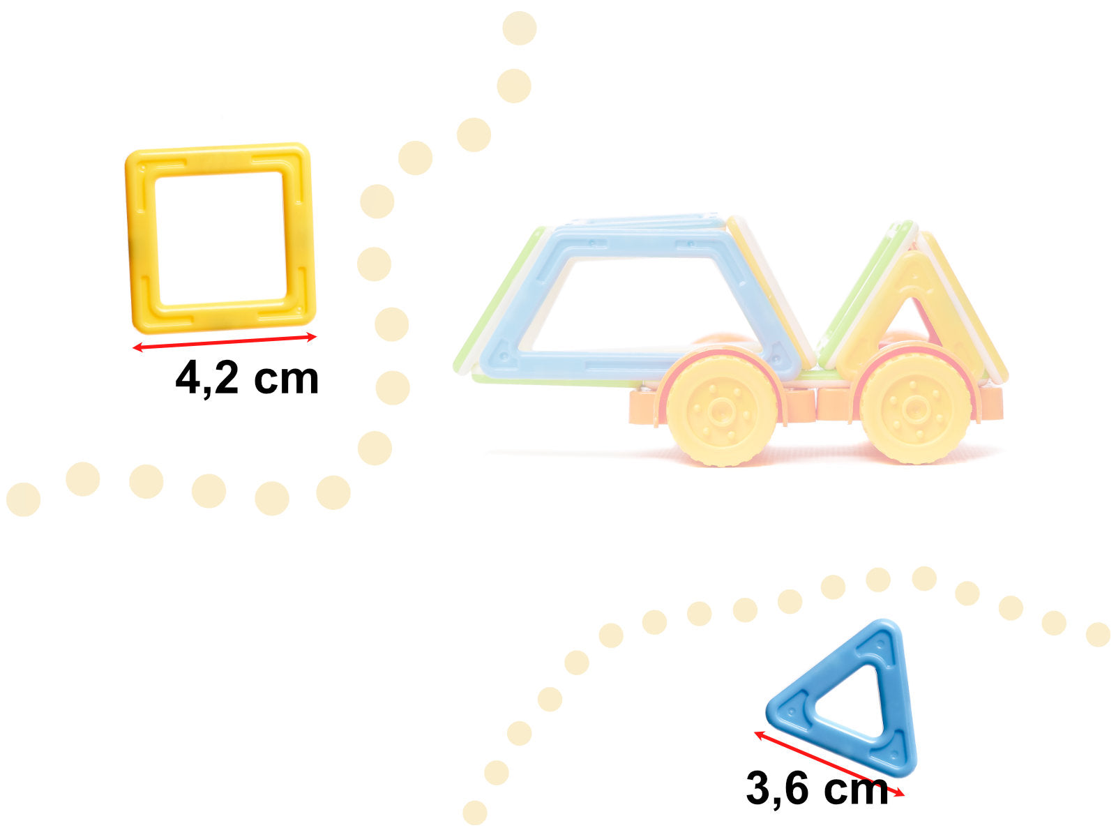 Magnētiskie ķieģeļi MAGICAL MAGNET MINI 38gab 3+ v1