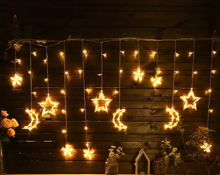 LED gaismu virtene MOON silts