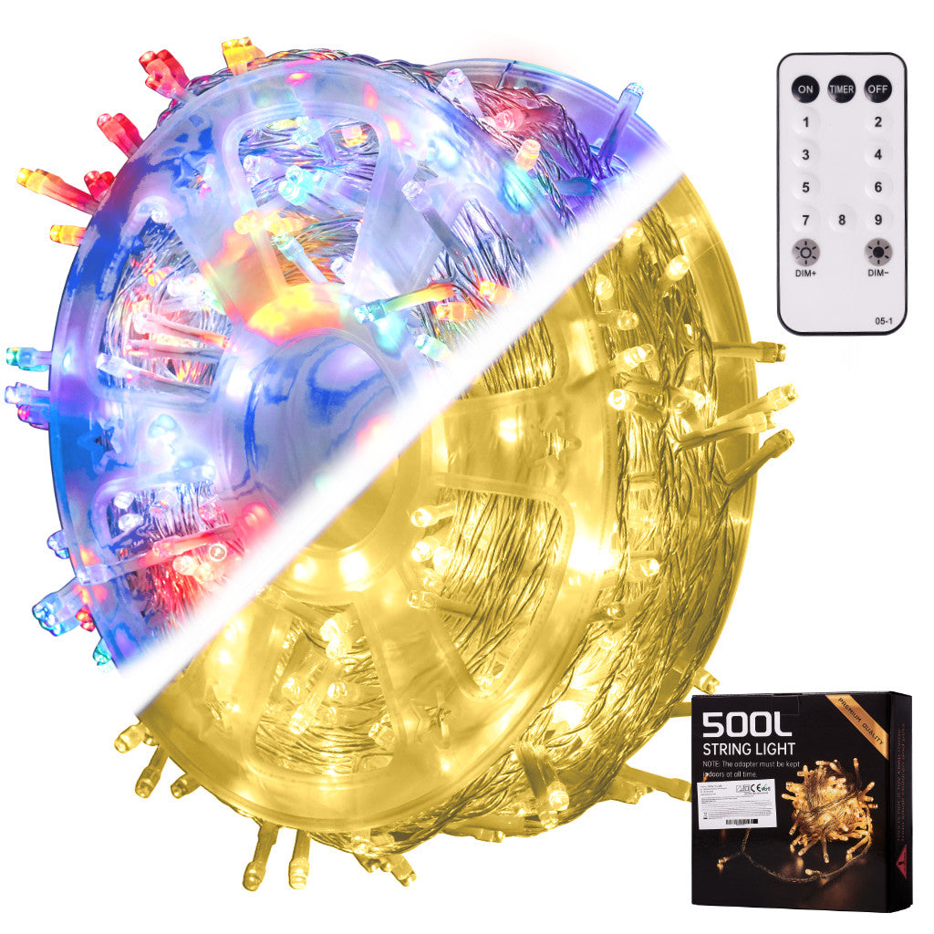 50m 500LED ar tālvadības pulti
