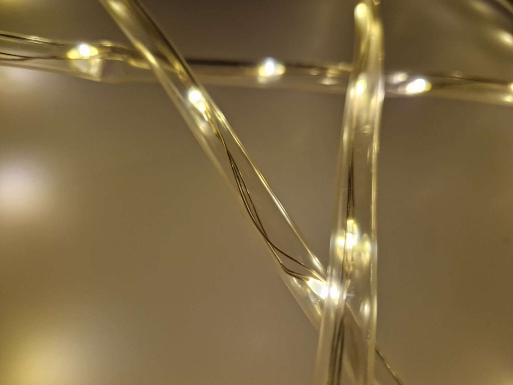 LED virtene 10m 100LED silti balta