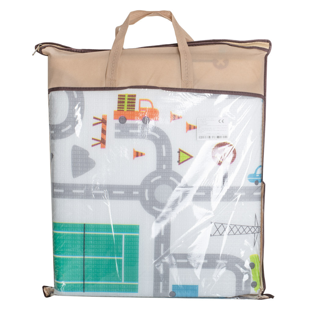 Izglītojošs putuplasta paklājs bērniem ielas 180x200cm