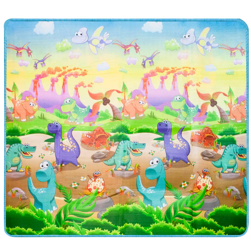 Izglītojošs abpusējs putuplasta paklājs ZOO 200cm x 180cm x 0,5cm