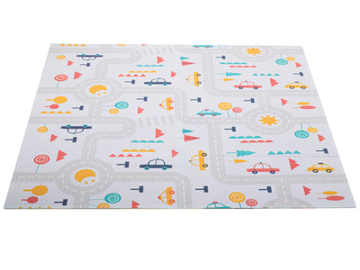 Izglītojošs paklājiņš bērniem iela/mežs 177x158x0.8cm