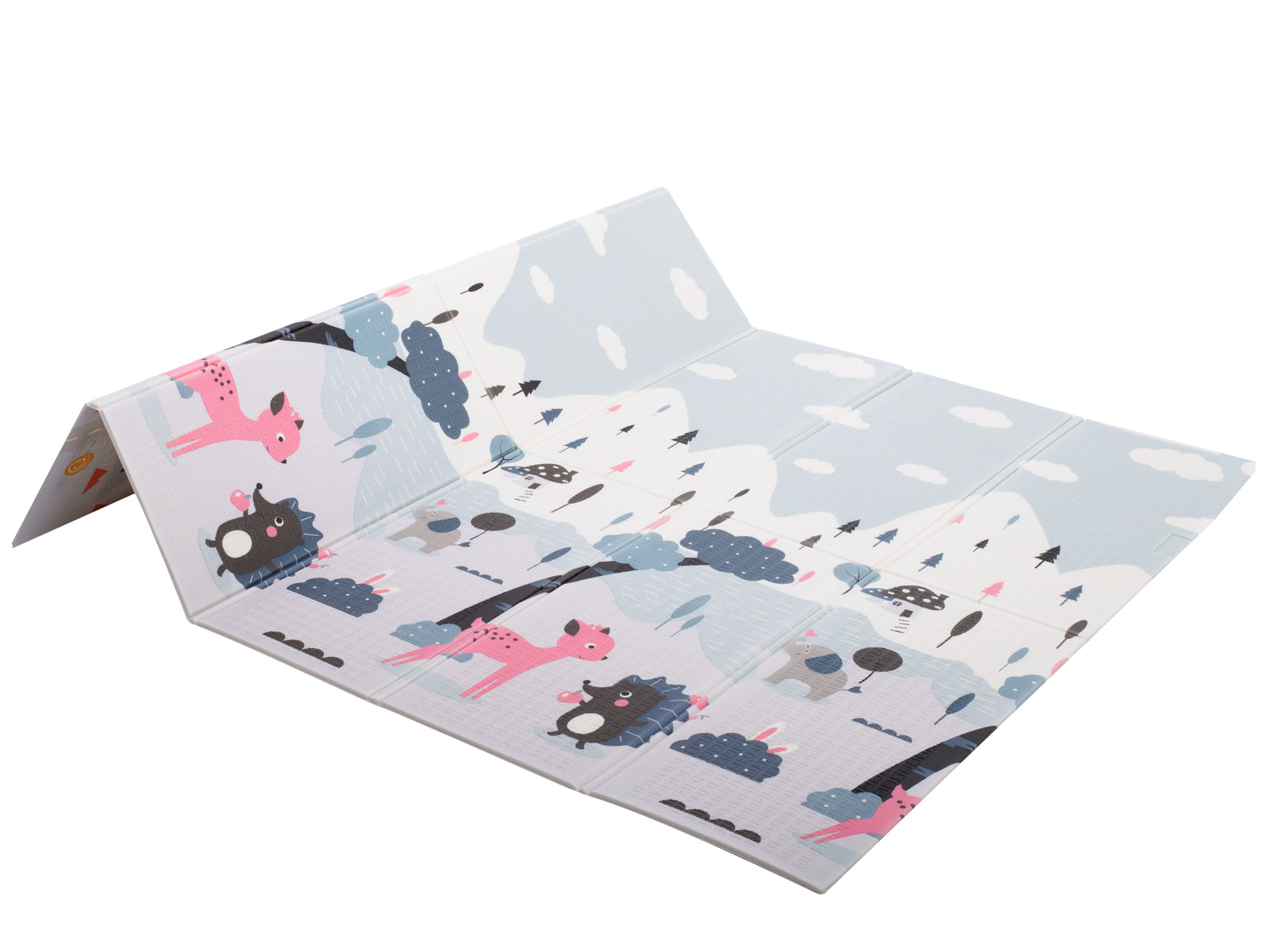 Izglītojošs paklājiņš bērniem iela/mežs 177x198x0.8cm