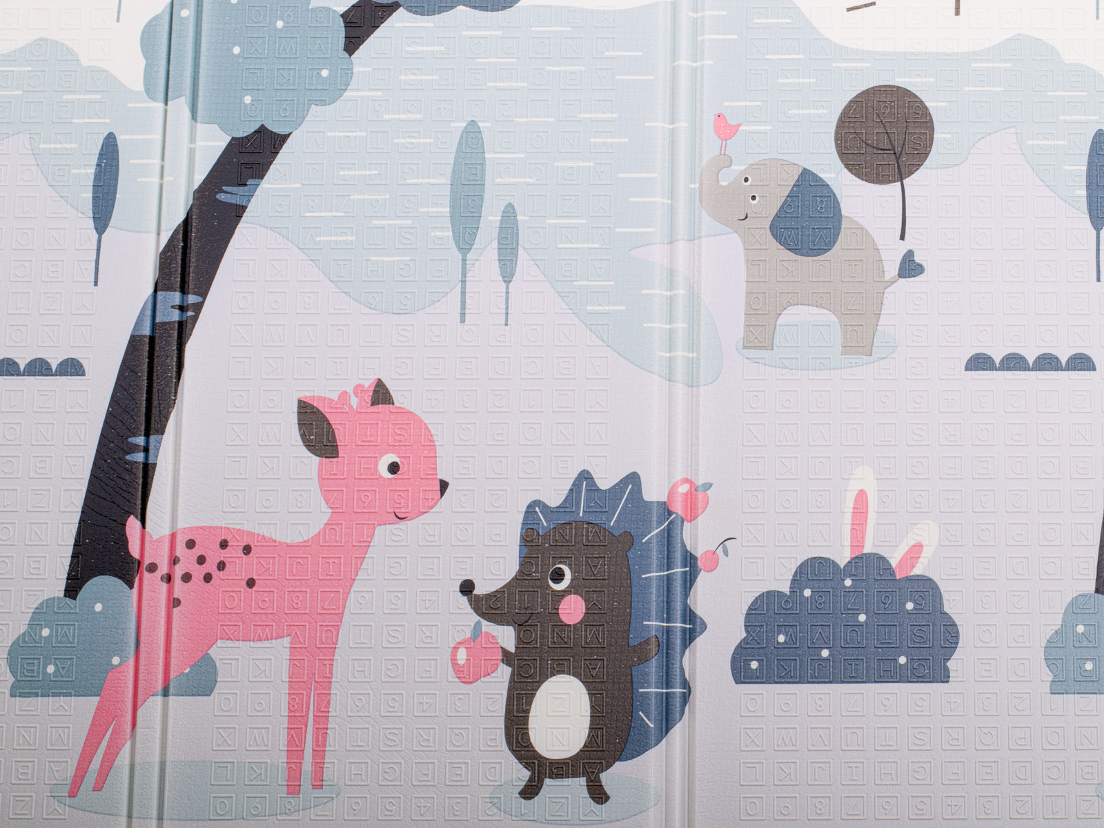 Izglītojošs paklājiņš bērniem iela/mežs 177x198x0.8cm