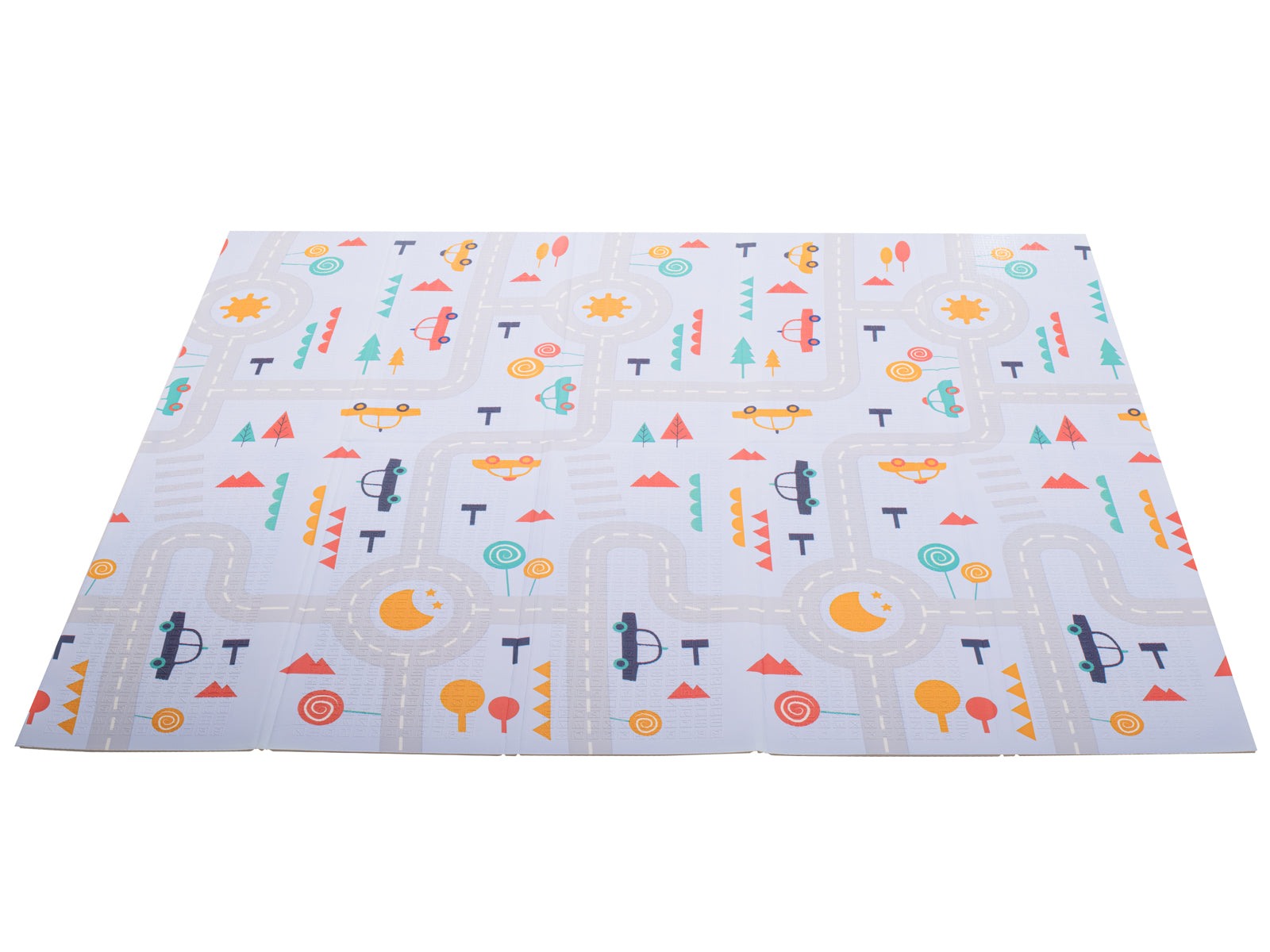 Izglītojošs paklājiņš bērniem iela/mežs 177x198x0.8cm