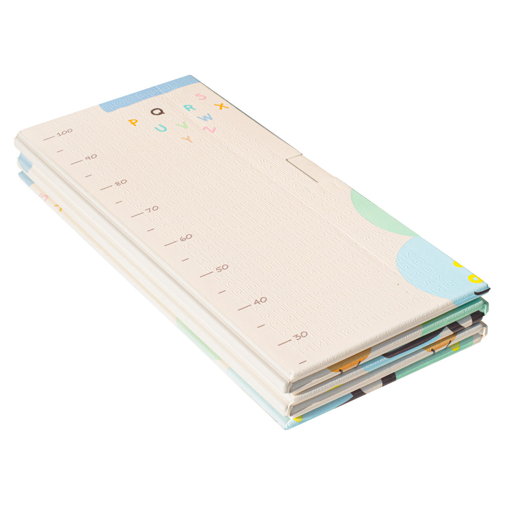 Izglītojošs divpusējs salokāms putuplasta paklājs 179x198 ziloņi/attēli