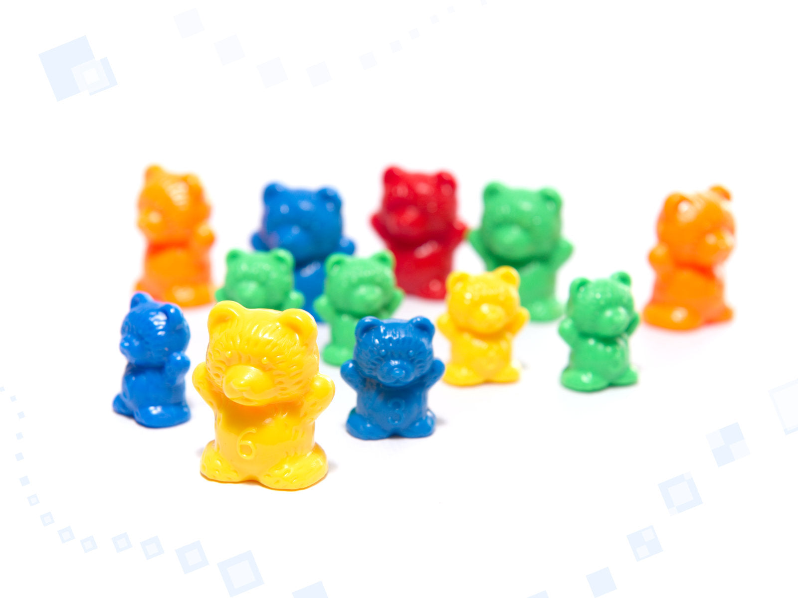 Izglītojoši rotaļu lācīši, kas mācās skaitīt montessori 116el.