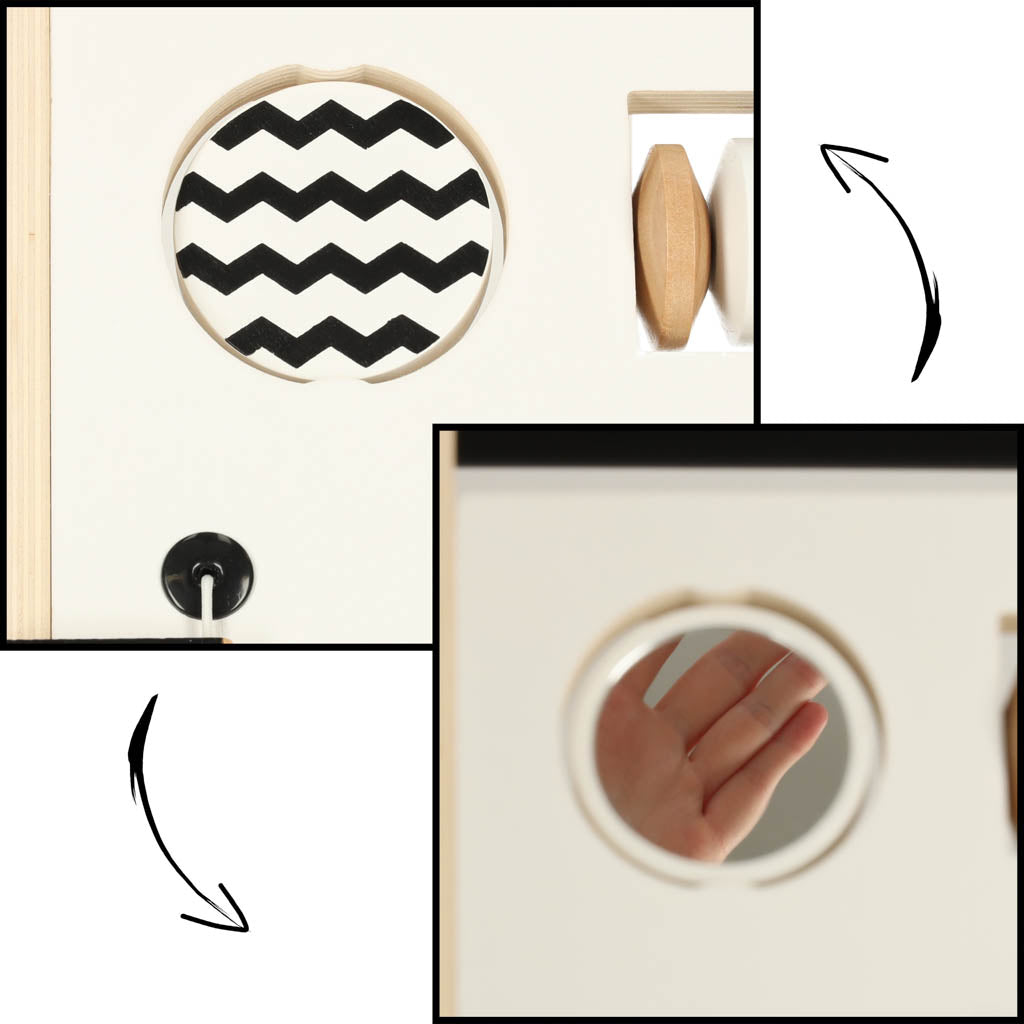 Izglītojošs koka bērnu ratiņi ar šķirotāju