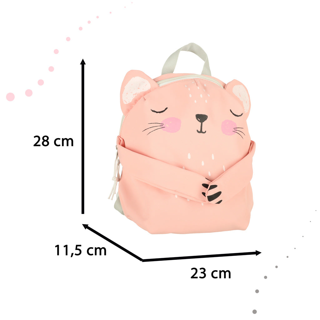 Bērnudārza skolas mugursoma kitty rozā krāsā