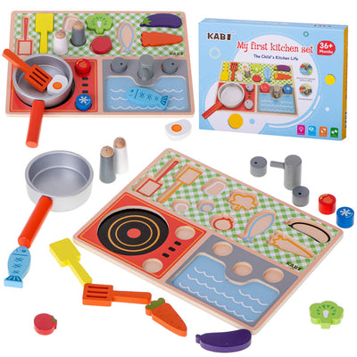 Bērnu virtuves šķīvis ar griešanas dēlīti