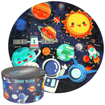 Izglītības puzzle saules sistēmas planētas