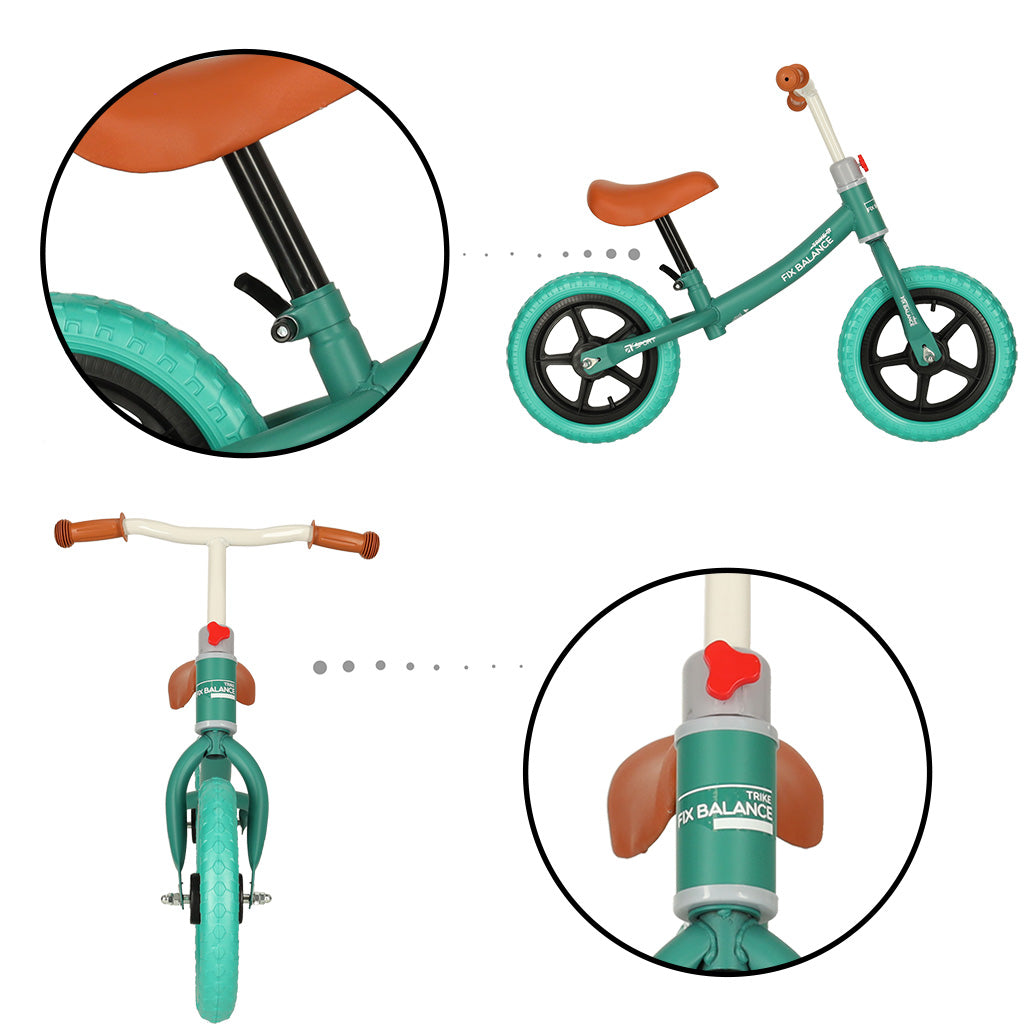 Trike Fix Balance tirkīza krāsas distanču velosipēds