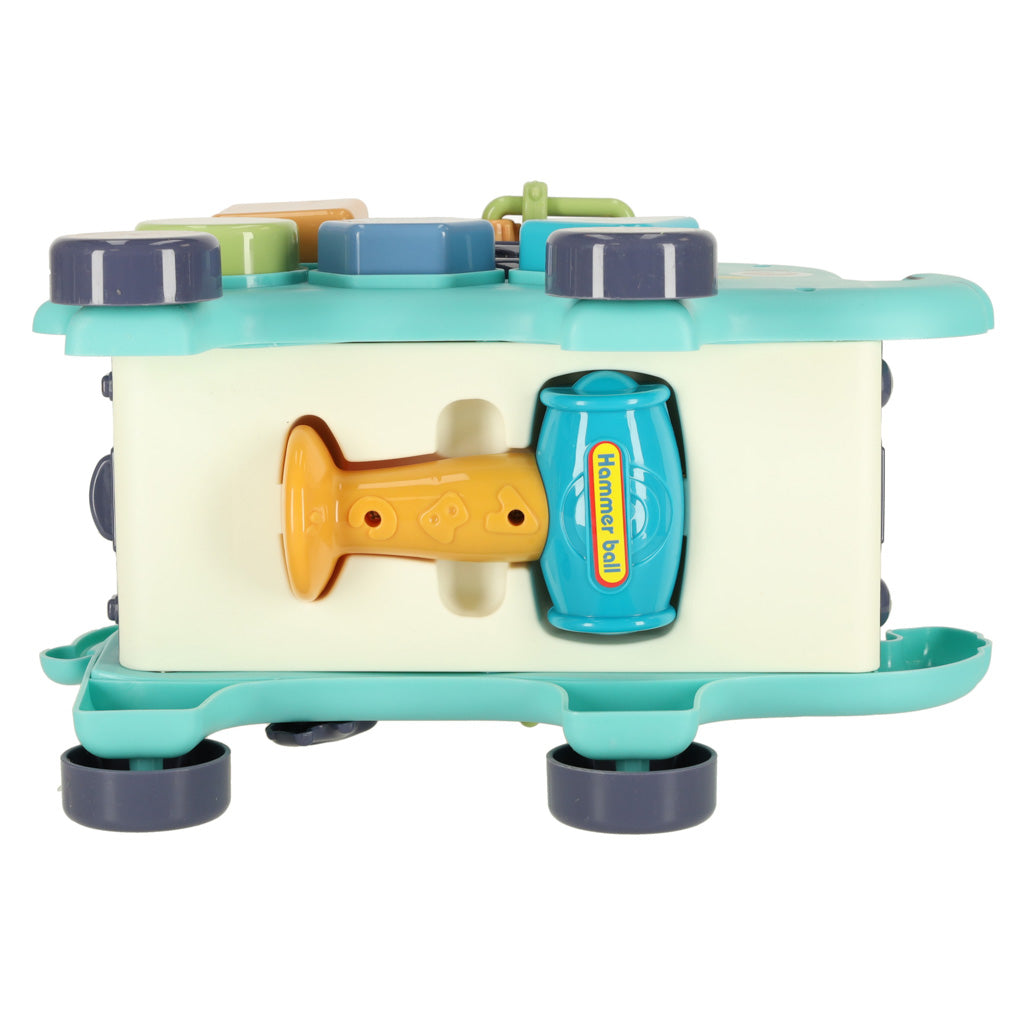 Interaktīvais montessori ziloņu šķirotājs 26cm āmurs