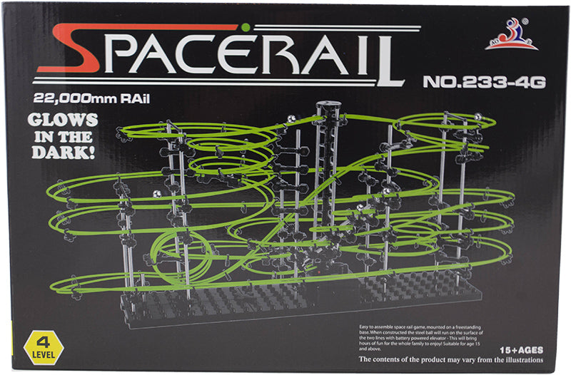 Spacerail 4. līmeņa bumbiņu trase, kas spīd tumsā 72cm x 34cm x 36cm