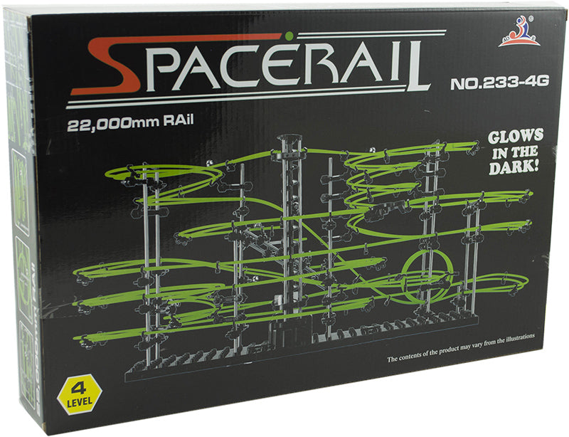 Spacerail 4. līmeņa bumbiņu trase, kas spīd tumsā 72cm x 34cm x 36cm
