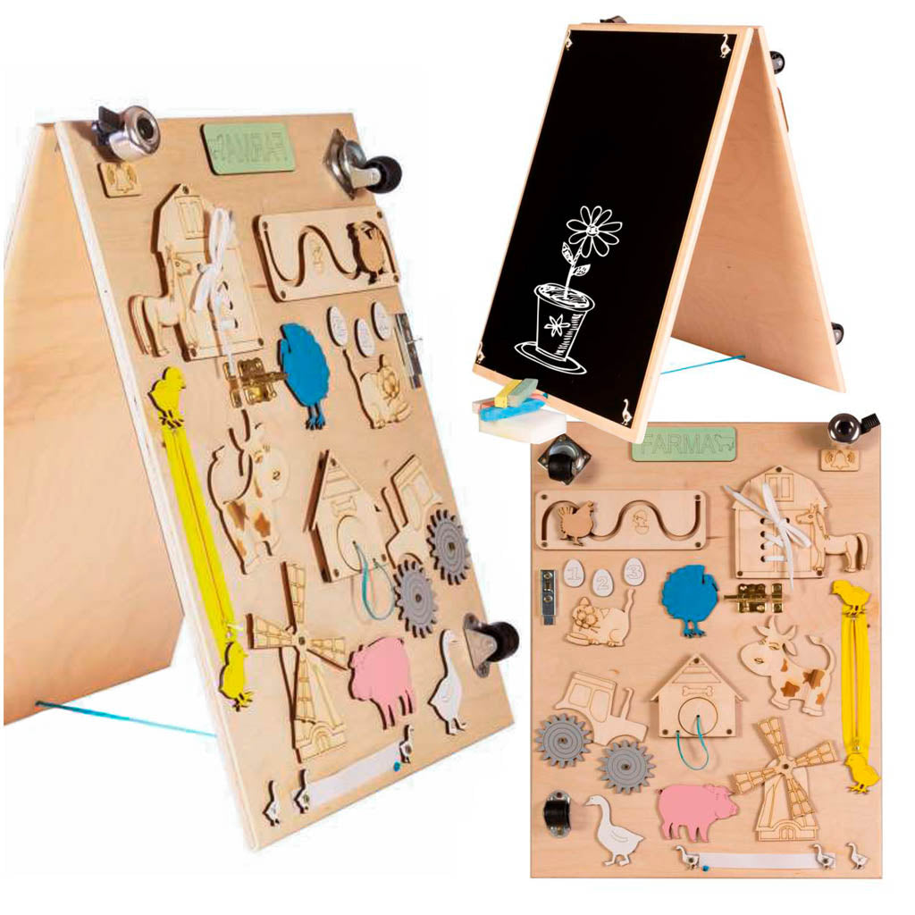 Koka ferma divpusēja krīta tāfele manipulāciju tāfele dabiska ferma