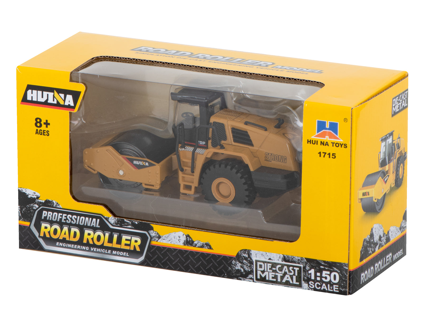 Ceļu rullītis celtniecības automašīna Metāla modelis H-Toys 1715 1:50