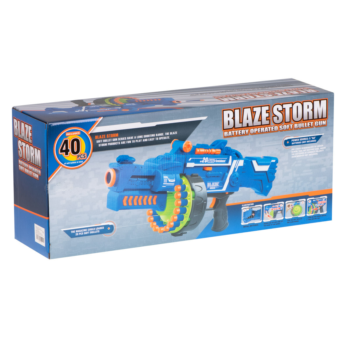 Blaze Storm putuplasta bultu šautene + 40 bultas