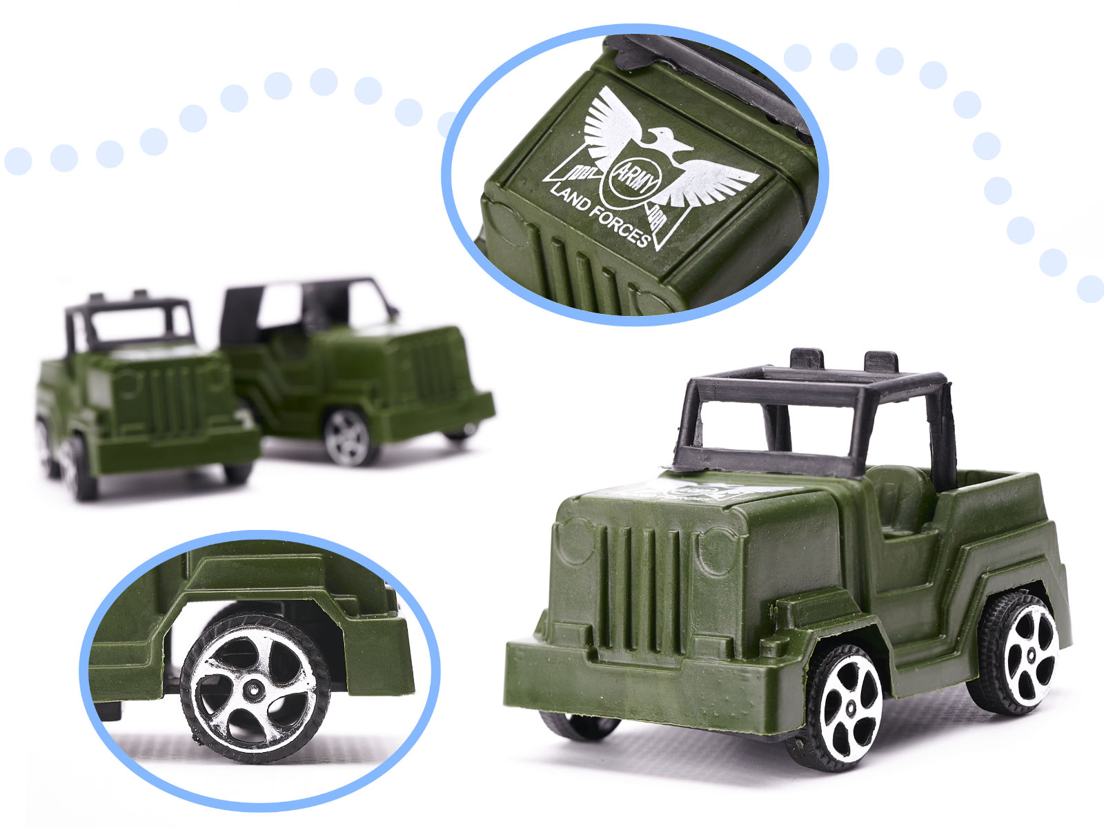 Karavīru militāro pamatņu figūru komplekts 307el.