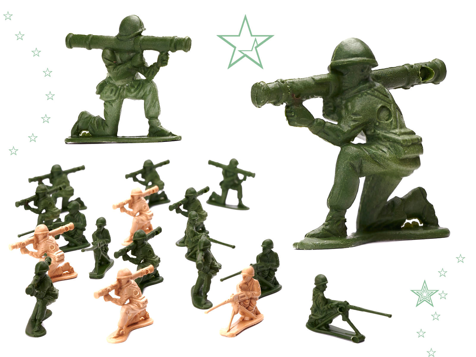 Karavīru militāro pamatņu figūru komplekts 307el.