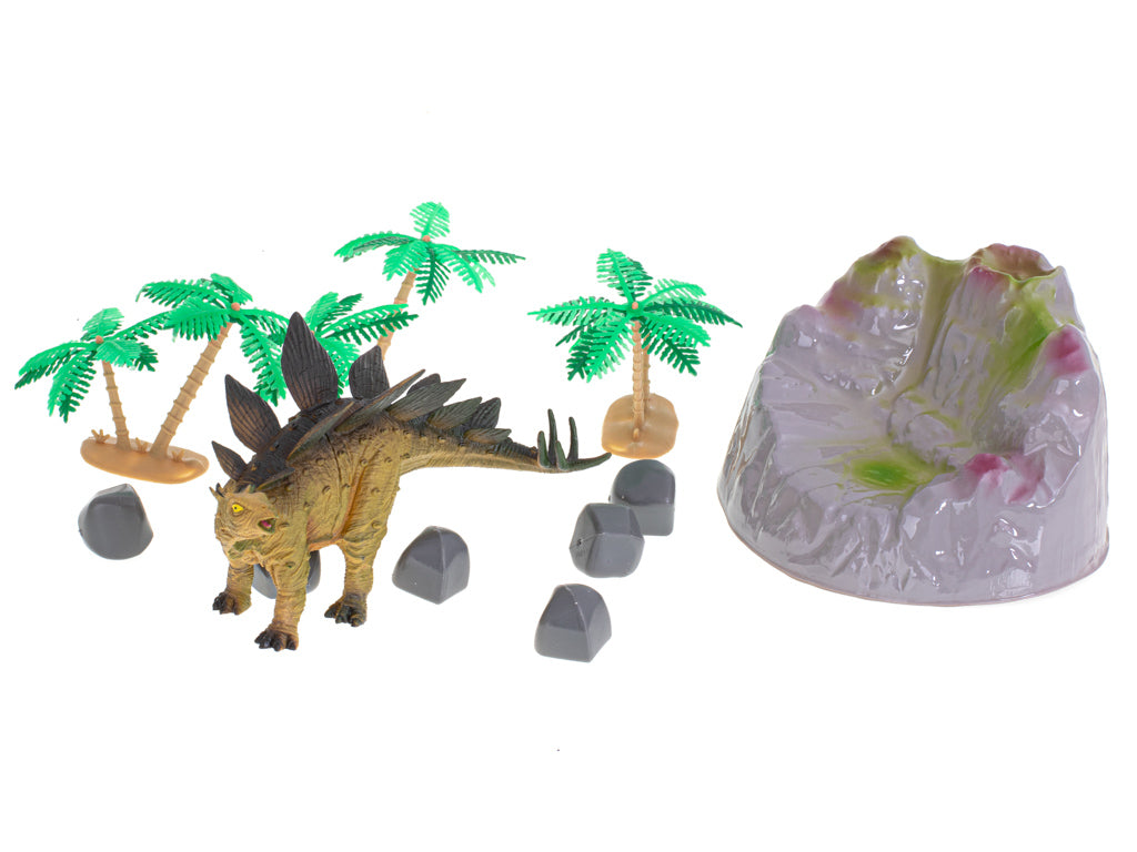 Dzīvnieku figūriņas dinozauri 7gab + paklājiņš un piederumu komplekts