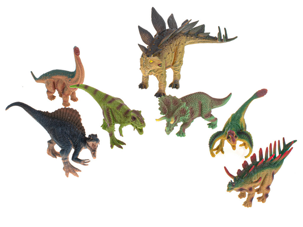 Dzīvnieku figūriņas dinozauri 7gab + paklājiņš un piederumu komplekts