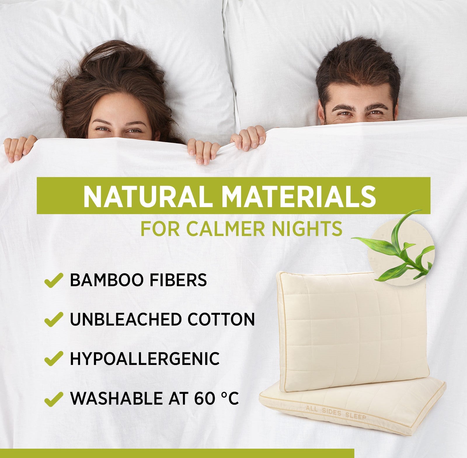 Klasiskais spilvens All side Sleep 50 x70 cm