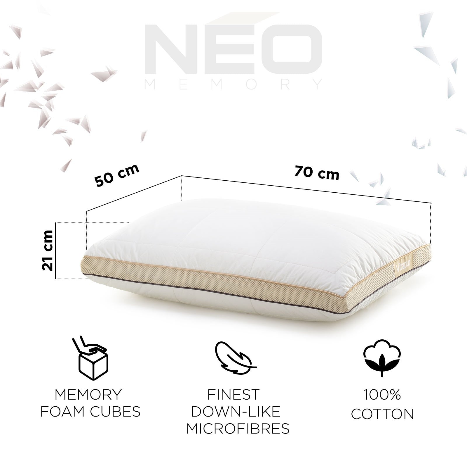 NEO Bamboo Memory hibrīda spilvens