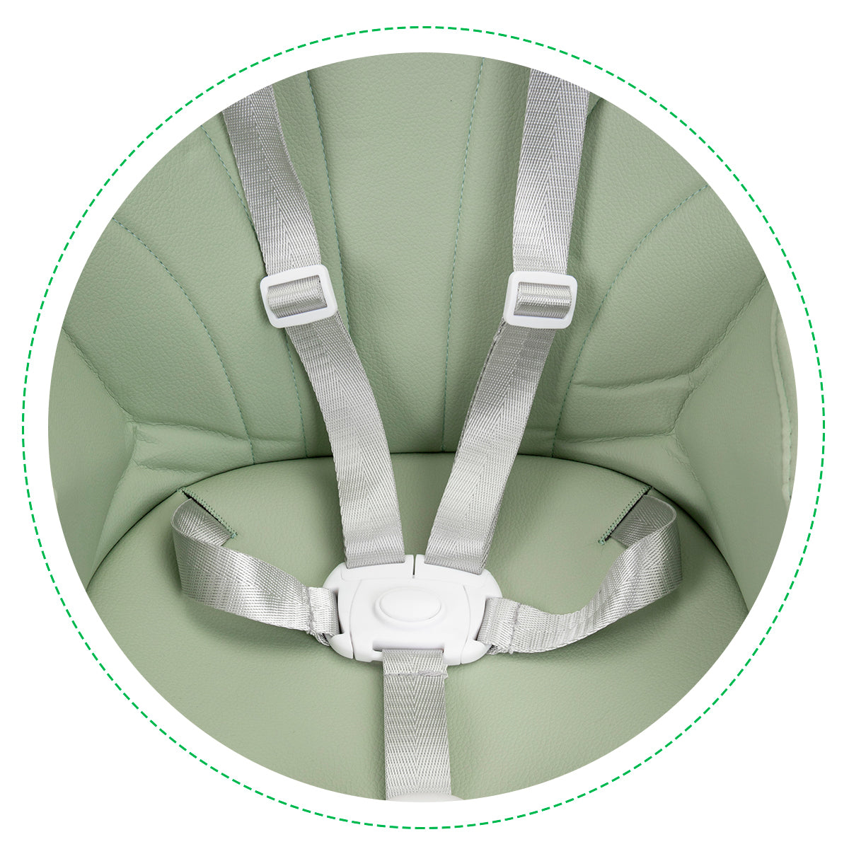 2-in-1 barošanas krēsls ar 5 punktu jostām ECOTOYS debeszils