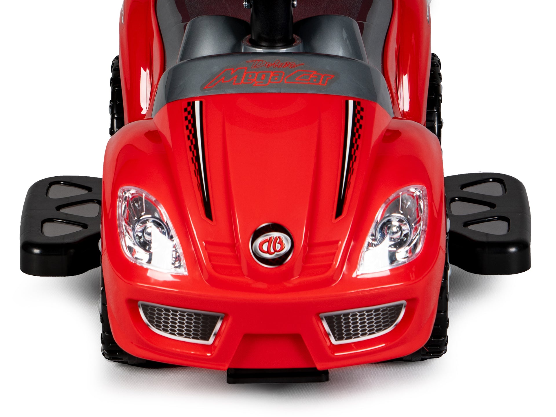 Brauciet ar rotaļu stumjamo automašīnu Walker ar rokturi 3in1-red