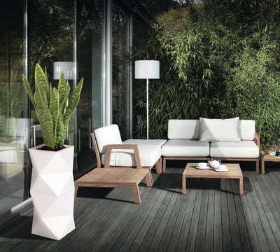 Āra puķu pods Monumo ASTI Balts