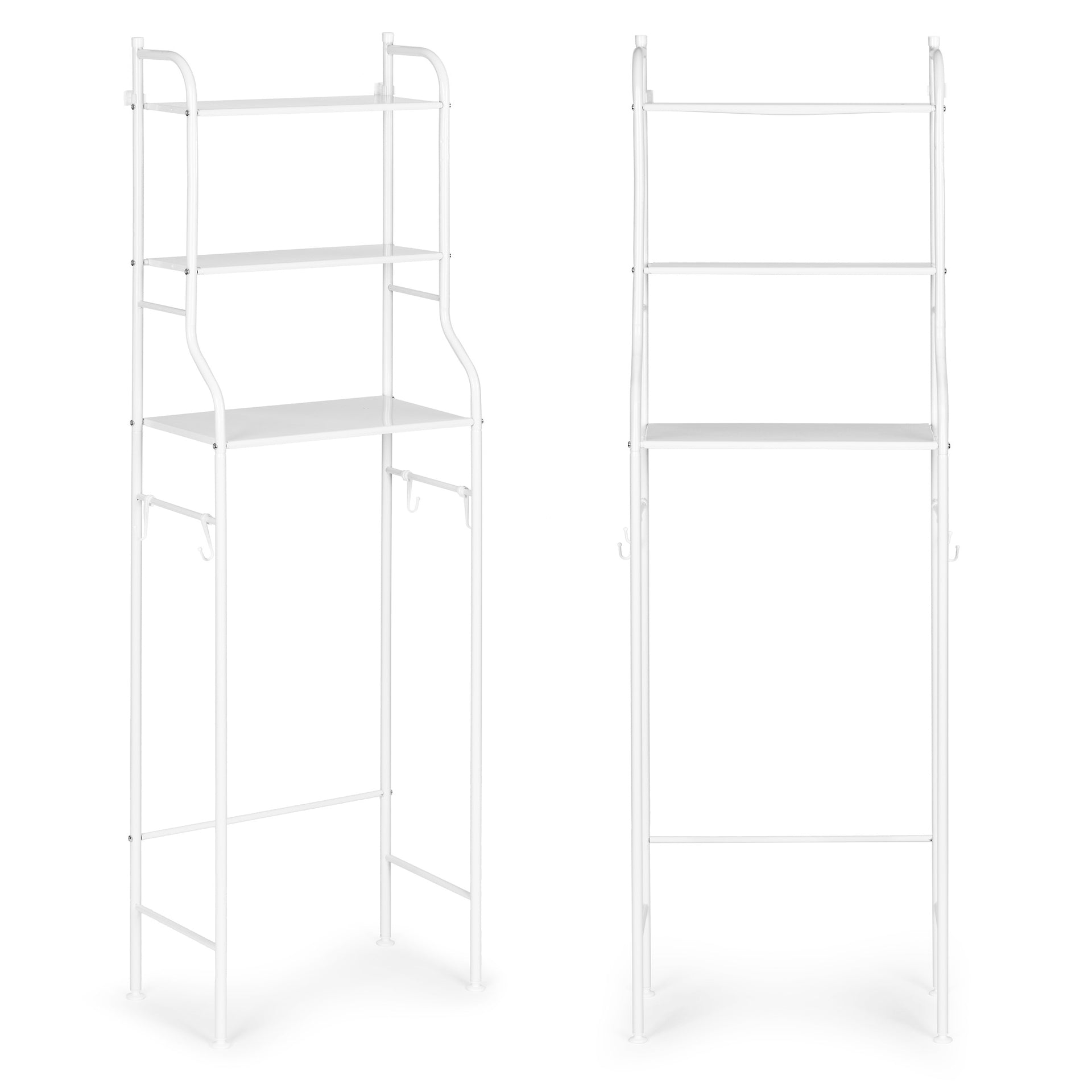 Augsts vannas istabas plaukts ar 3 plauktiem WHITE