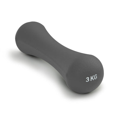 Hanteles neoprēna svars fitnesa komplekts Pelēks 2x3 kg