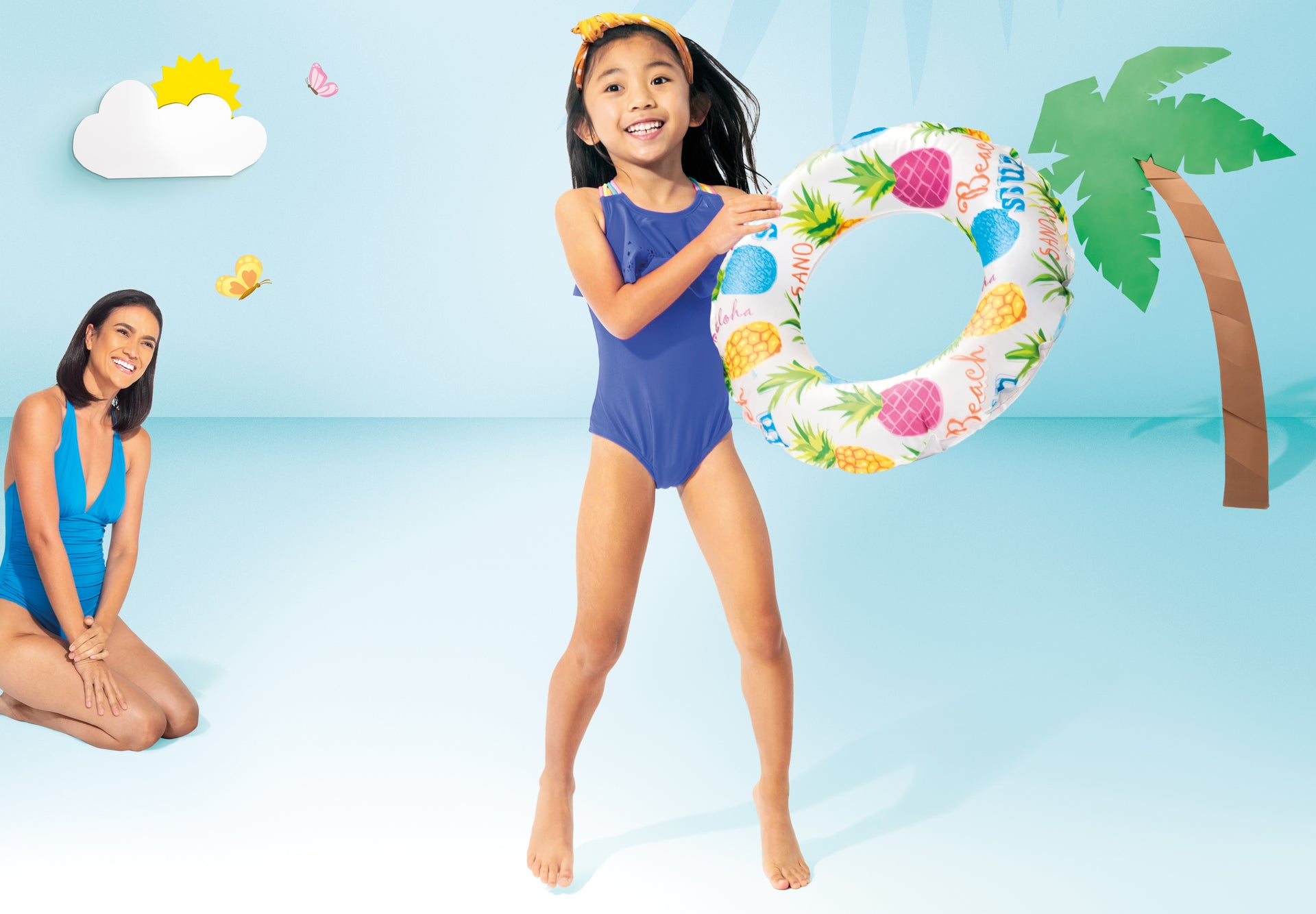 Piepūšamais peldriņķis bērniem 51cm TROPIC